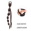 Synthetic Cool Girl Attachment For Braids Elastic Band Kanekalon Hair Extension Ponytail For Women Boxing Braid Hair Ponytail