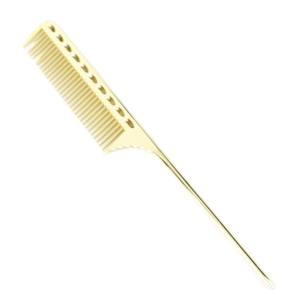 Salon Rat Tail Hair Comb Men Women Styling Comb Professional Barber Aluminum Metal Comb