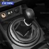 Soft Carbon Fiber Sticker For Kia Sportage 2011 2012 2013 2014 2015 2016 Manual Gear Shift Panel Frame Car Interior Accessory