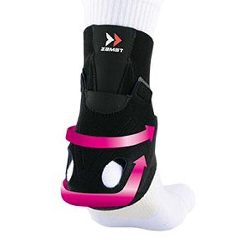 ZAMST AT-1 Achilles Tendon Support, Tennis/Volleyball, Size M, Ambidextrous, Black, 370902