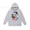Unisex Oversized Cotton Hooded Sweatshirt With Camo Print Loose Fit Streetwear Teens Adults