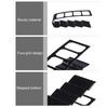 Remote Control Slots Heavy Duty Plastic Anti-slip Storage Rack with 4 Multi-purpose TV Air Remote Holder