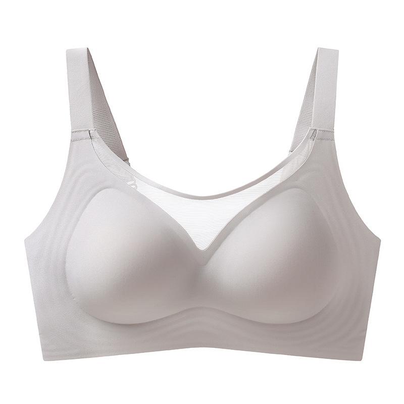 Fixed cup tube top A underwear simple anti-sagging small chest gathering underwear adjustment sexy bra