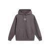 Li Ning Sports Lifestyle Serie Locker geschnittenes Kapuzen-Sweatshirt mit Aufdruck Buchstaben Casual Unisex-Sweatshirt Street-Grau AWDU923-1