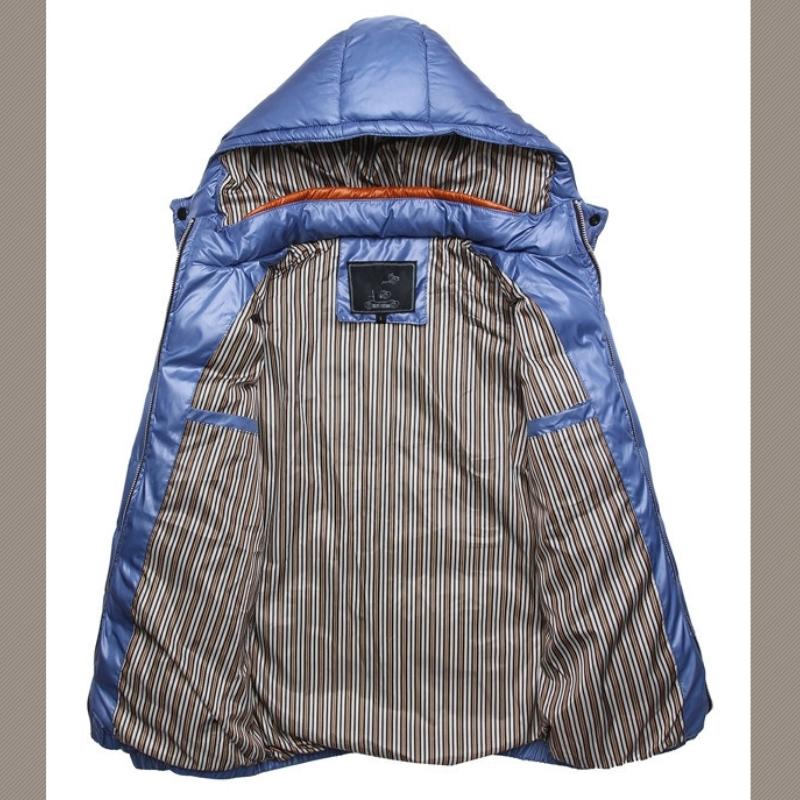 Men's Winter Warm Long Coat Hood Thick Warm Windbreaker Men Outerwear Parka Cotton Padded Jacket