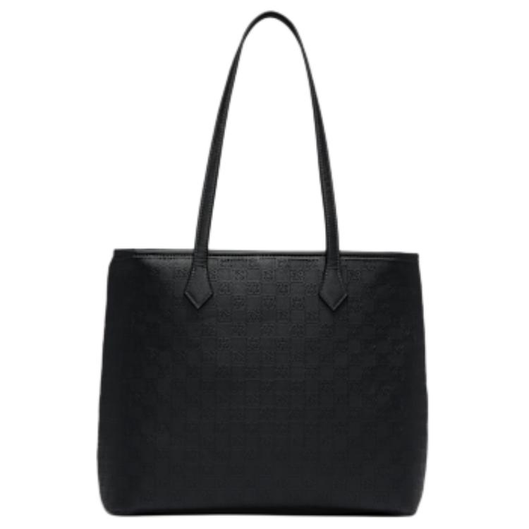 Jordan Monogram Polyurethane Tote Bag, Shopping Bag, Handbag, Shoulder Bag Unisex Black Jordan HV2860-045