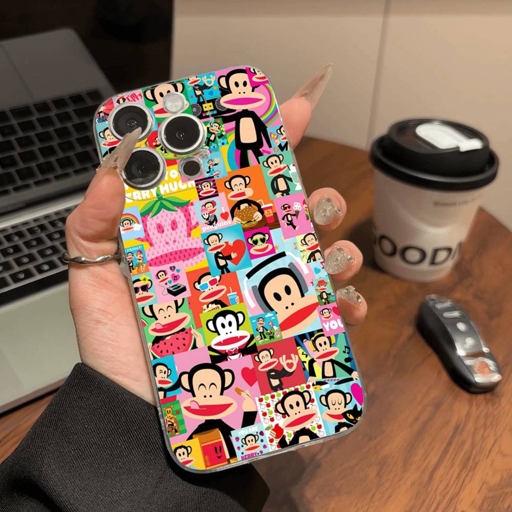Famous Luxurious P-paul F-frank Transparent Soft Phone Case For IPhone 15 12 14 16 17 13 Plus 11 Pro Max 13 Pro