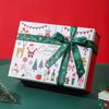 Red Santa Claus Christmas Gift Box with Lid for Scarf and Gloves