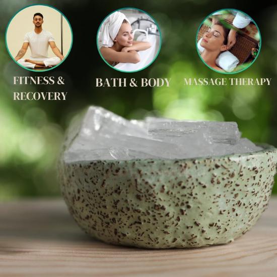 Mentolové krystaly 4 oz Máta rolní Máta Čistě organické 100% přírodní od Bless International