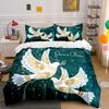 Christmas Peaceful Dove Set Decor Soft Comfortable Duvet Cover Bedding Set Included 1*Duvet Cover & 2*Pillowcases, Gift