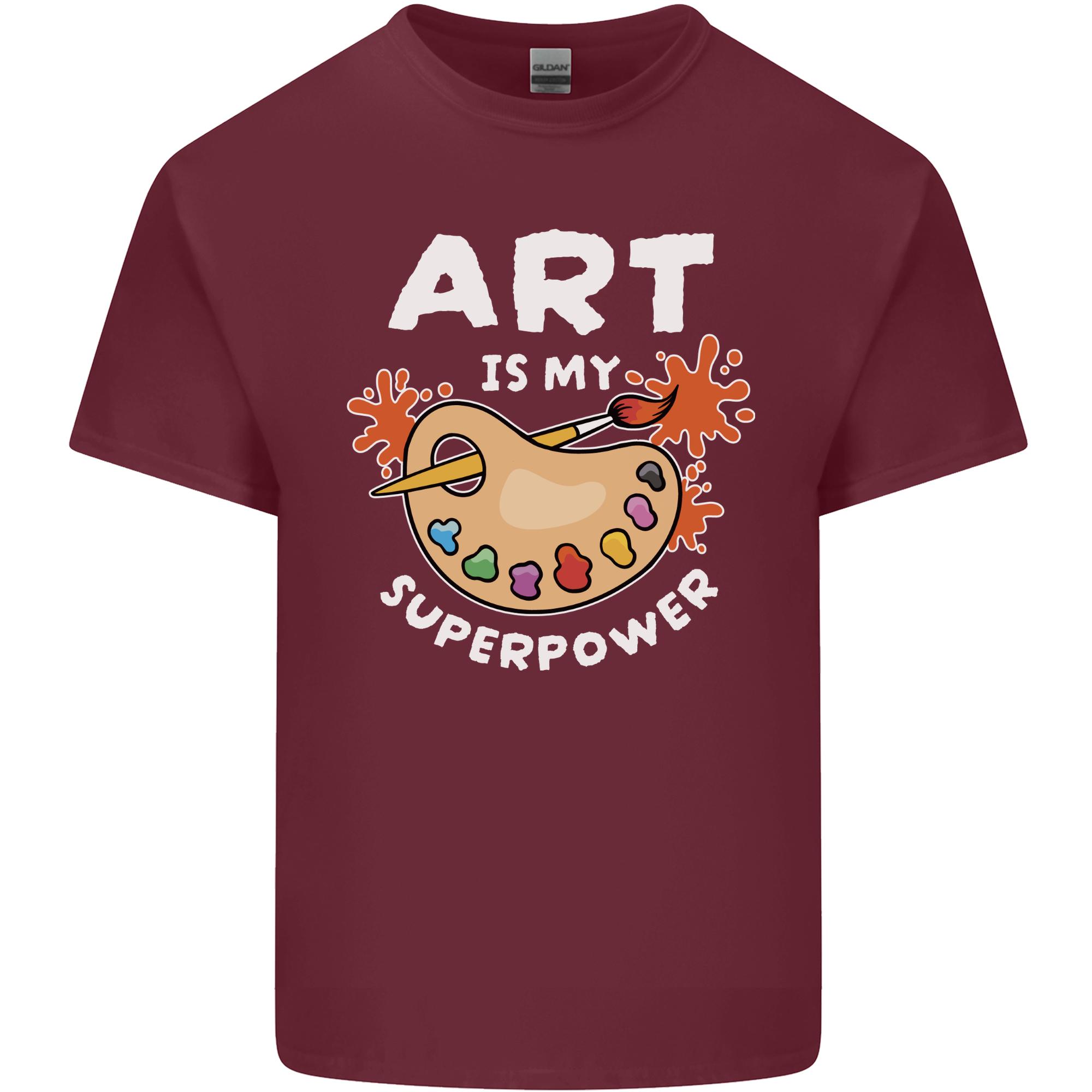 Art is My Superpower Funny Artist Unisexs Light Cotton TShirt S