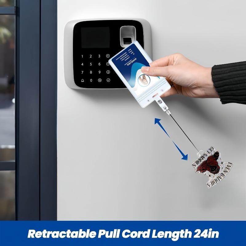 Nou Desen Animat Acrilic Consumabile Medicale Badge Reel Retractabil Suport Badge ID cu Clip Aligator Rotativ la 360 de Grade Suport Nume