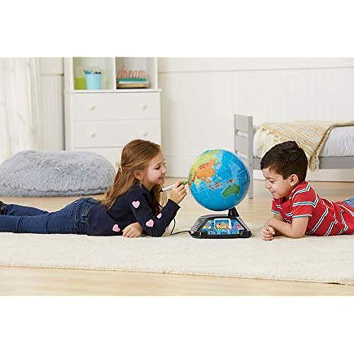 VTech - Globe Terrestre Interactif Multimédia. 11 Catégories De Contenu À Explorer. Avec Des Vidéos BBC. 30x38,1x30,5 Cm