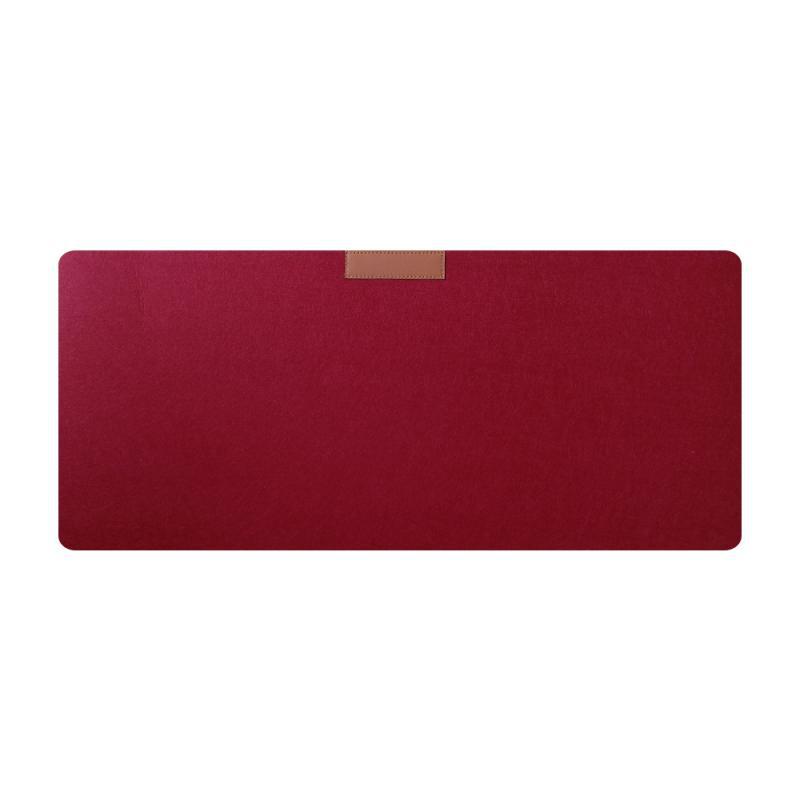 

Felt Desk Mat Pad Large Non-Slip Writing Surface Pad Minimalist Computer Desk Cover Solid Color Office Table Mat бордовый