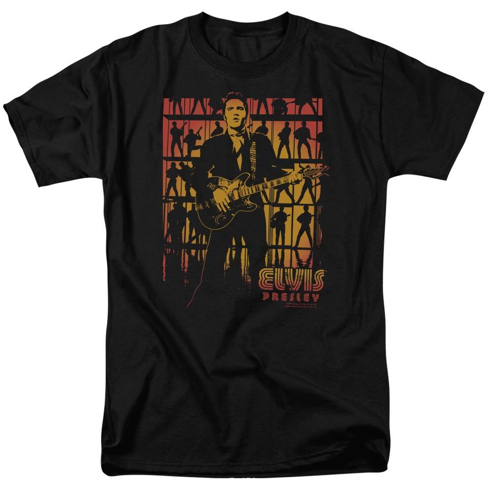 Elvis Presley - Comeback Spotlight - Adult Unisex Short Sleeve T-Shirt - Black XL