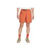 Nike Loose Elastic Solid Color Casual Shorts Men Bottoms Orange CZ6704-872