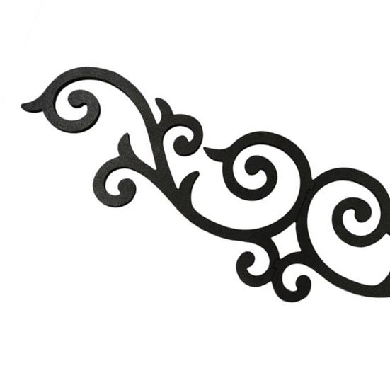 Black Wooden Scroll Wall Decoration Retro Wall Art Sign Decorative Plaque Hotel Entryway Bathroom Office Home Door Topper Decoration