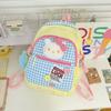 Schoolbag casual backpack new Japanese plaid cute large capacity backpack girl wind lightweight middle school student schoolbag