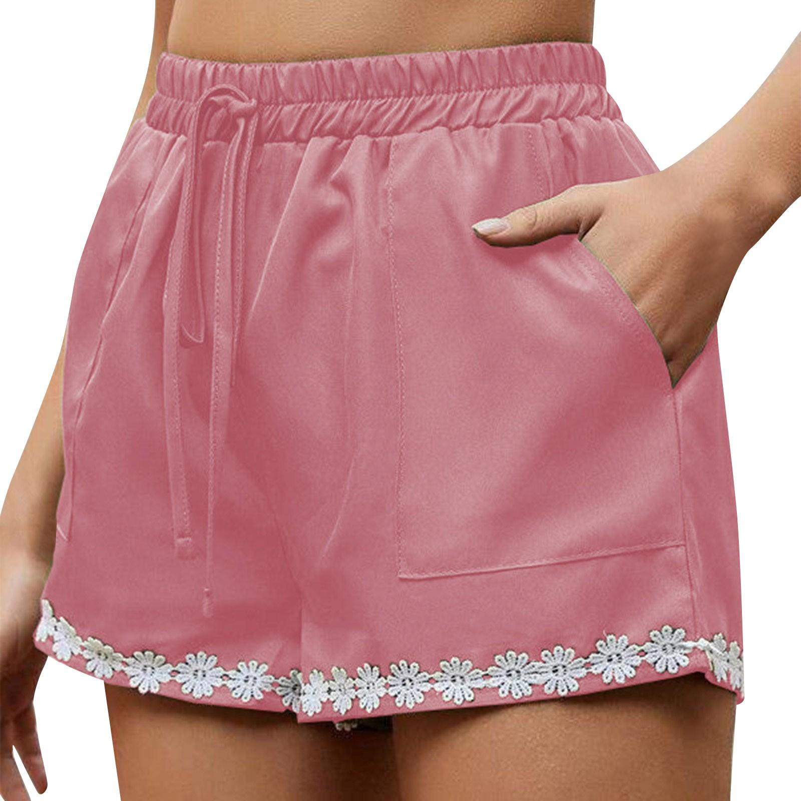 

Женские модные, сексуальные, удобные, свободные, классные, дышащие повседневные шорты для похудения с высокой талией XL розовый