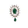 1pc Vintage Rhinestone Women's Brooch & Pin Jewelry - Retro Elegant, Fine Craftsmanship, Unique Design, for Scarves/Jackets/Bags