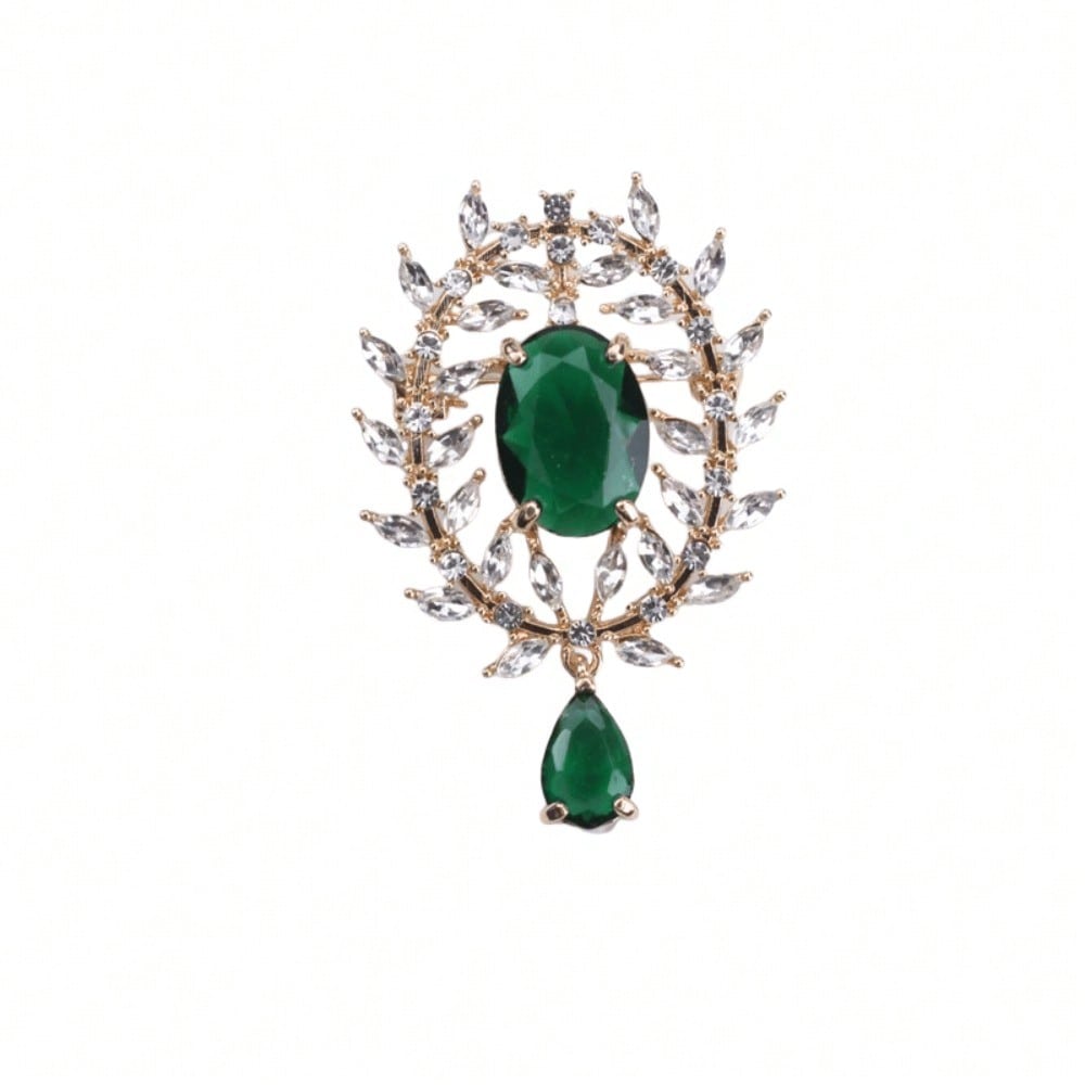 1pc Vintage Rhinestone Women's Brooch & Pin Jewelry - Retro Elegant, Fine Craftsmanship, Unique Design, for Scarves/Jackets/Bags