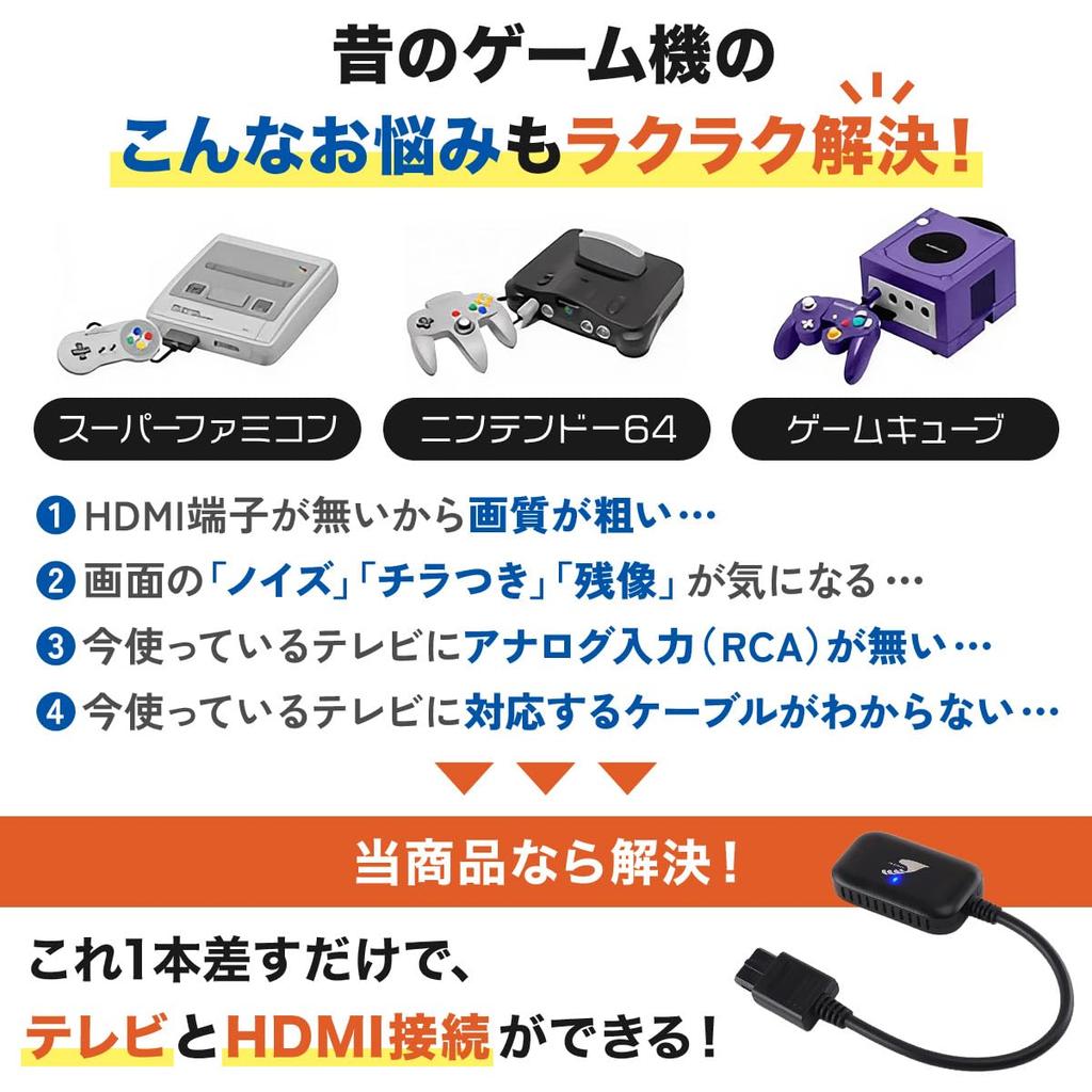 Eishin Super Nintendo HDMI Converter, N64, GameCube HDMI Output Cable