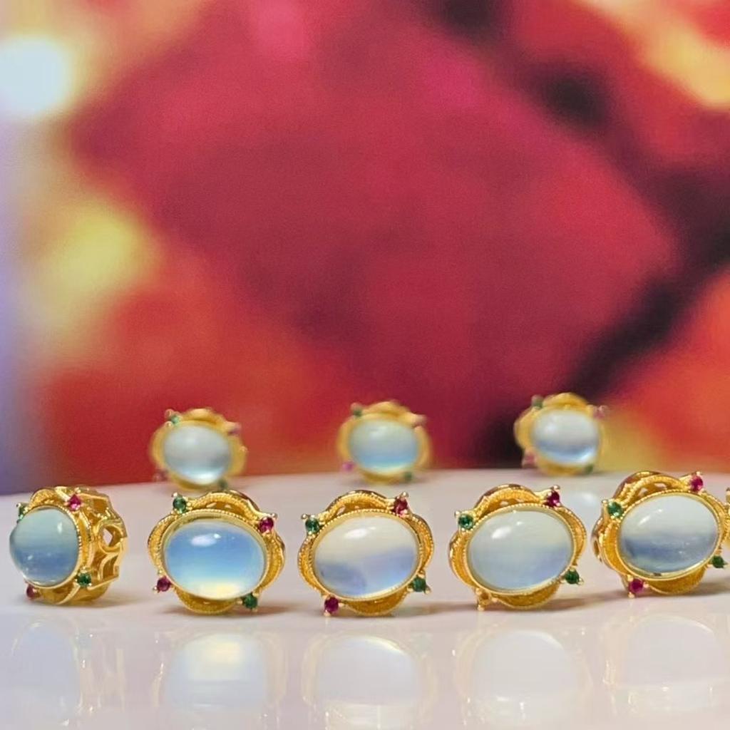 2Pcs DIY Lace Diamond Beads Natural Stone Aquamarine Isolation Beads 9.7x11mm For Jewelry Making DIY Necklace Bracelet Earrings Accessory