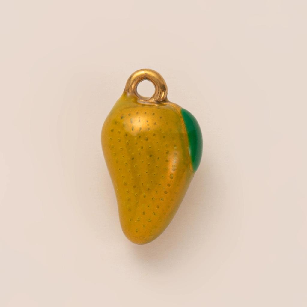 Y2K Cute Fruit Strawberries Cherries Avocados Lemons Charm For Women Stainless Steel Gold Color Pendant DIY Making Accessories