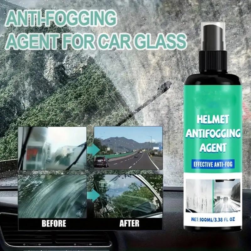 Anti Fog Cleaner for Helmets 100ml Sprays Reduces Fogging for Helmet Cleaner View During Motorcycle Rides