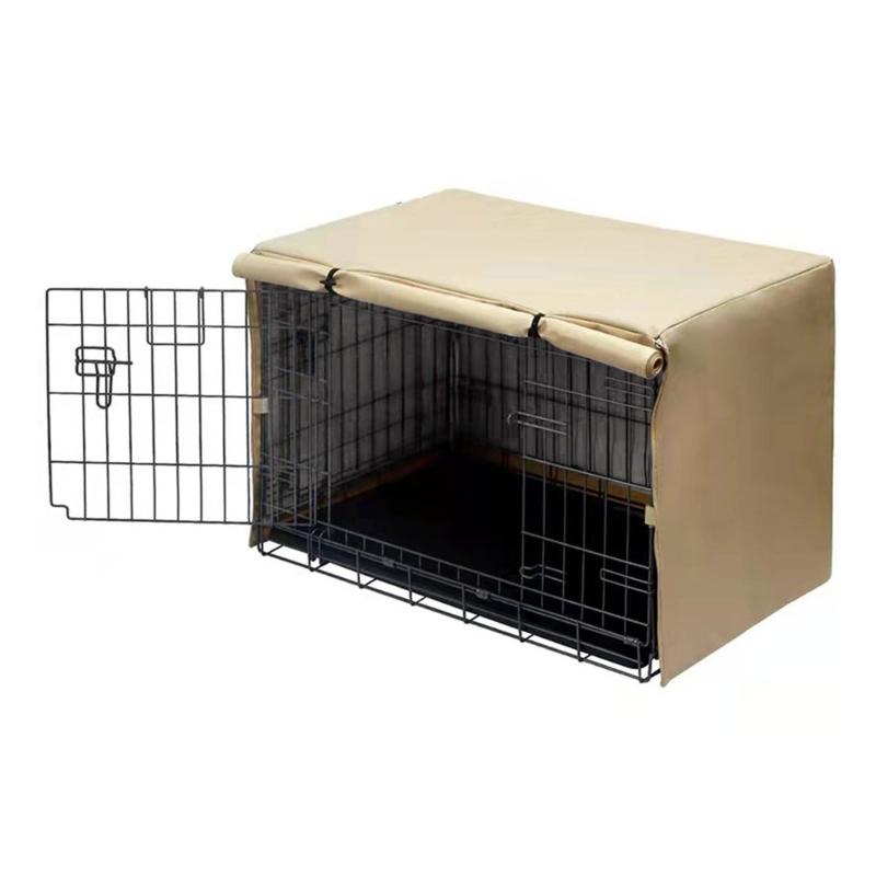 Copertura Antipioggia per Gabbia da Cane Copertura per Gabbia Metallica per Animali Domestici con Chiusura Aperta Tessuto Oxford Copertura Impermeabile per Gabbia da Viaggio per Cani