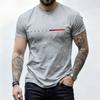 Unisexs Soft Cotton Tshirt Paris Split Letter Simple Red Stripe Print Short Sleeve Urban Streetwear Plain Tee Tops