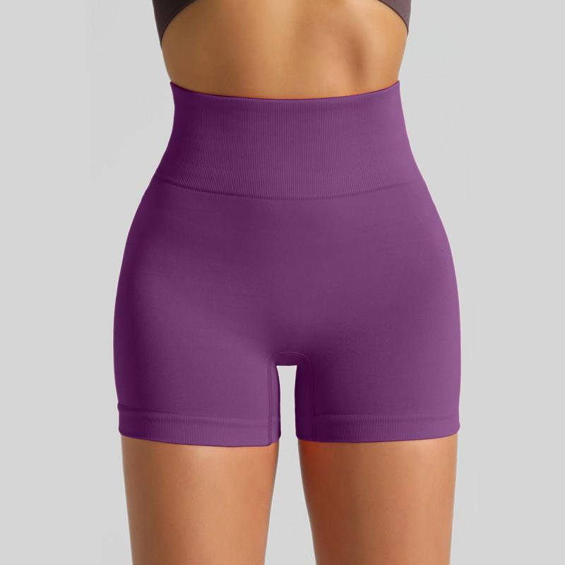 High-Waisted Seamless Yoga Shorts Women Butt-Lifting 3/4 Length Running Gym Leggings Quick-Dry Stretchy Workout Pants