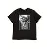 T-shirt Grafica da Uomo La Haine - Design Streetwear Francese con Stampa La Haine & to Be Young, Angry And Black in New York - Nera Girocollo Casual