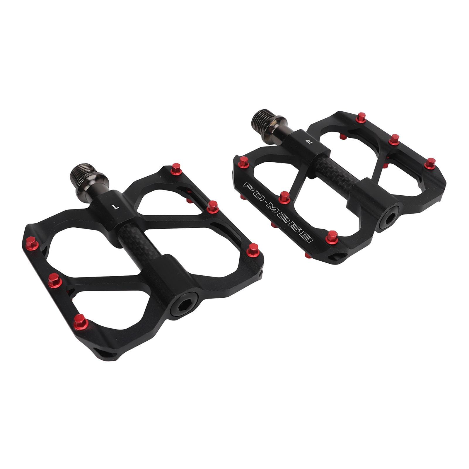 2PCS Road Bike Pedals Aluminum Alloy Anti Slip Lightweight Flat   Pedals for Mountain Bike
