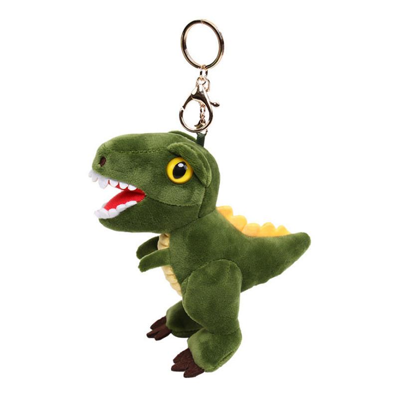 T Rex Dinosaur Plush Key Holder With Embroidery Design For Bag Decor Gifts And