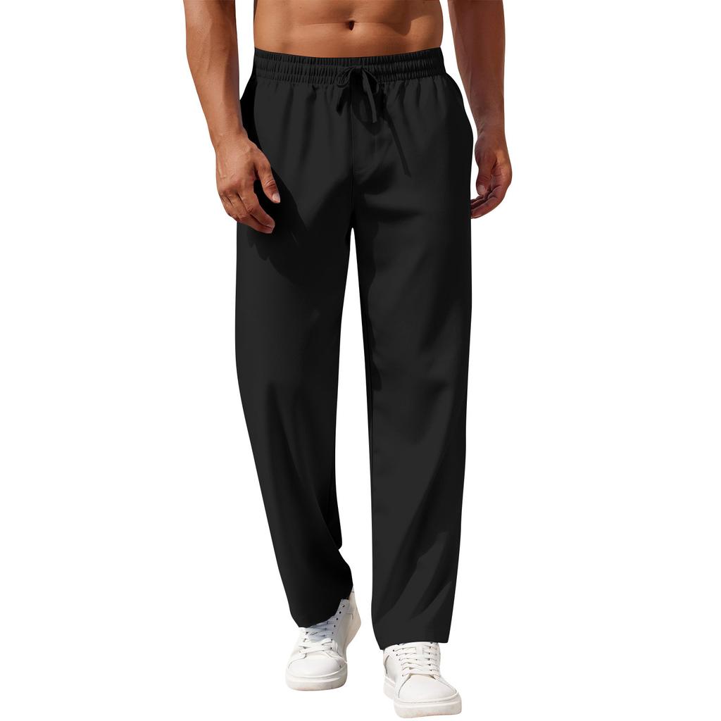 Herren Overalls Kordelzug Multi Pocket Freizeithose Wanderhose Baumwolltwillhose