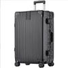 Vintage 24-inch Aluminum Frame Suitcase with Universal Wheels