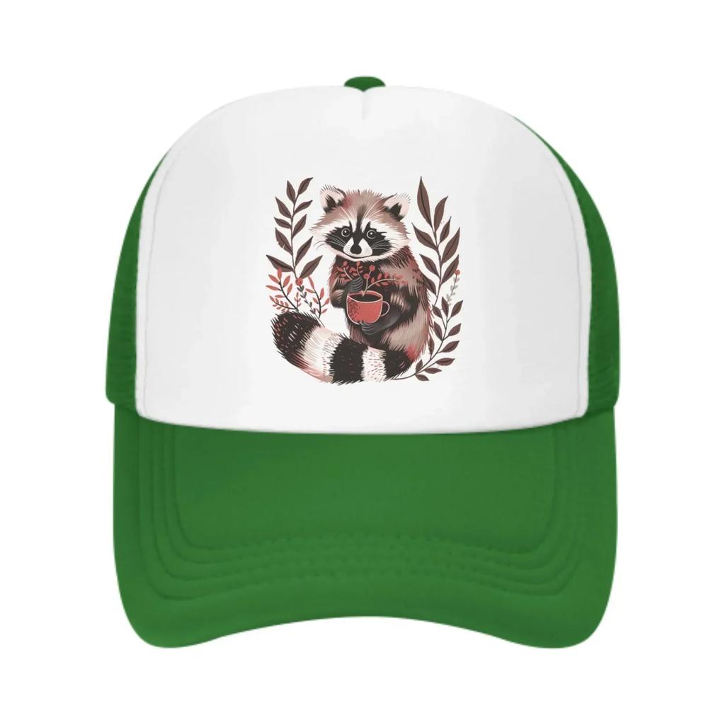 Raccoon New Summer Leisure Sports Daily Sun Hat Fishing Outdoor Activity Unisex Canvas Fashion Duck Tongue Cap