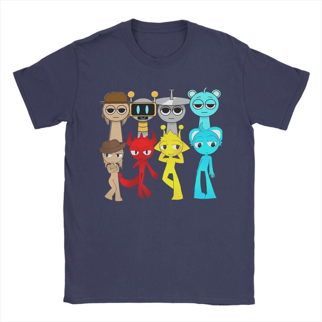 Sprunki T Shirt For Men Women Cotton Tops Novelty  O-neck Short Sleeve