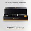 Cross Bailey Black Lacquer Fountain Pen Stainless Steel Medium Nib