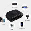120W Dual USB Socket 3 In 1 Car Cigarette Lighter Splitter 12V 24V Fast Charger Plug Phone Power Adapter for iPhone GPS Dashcam