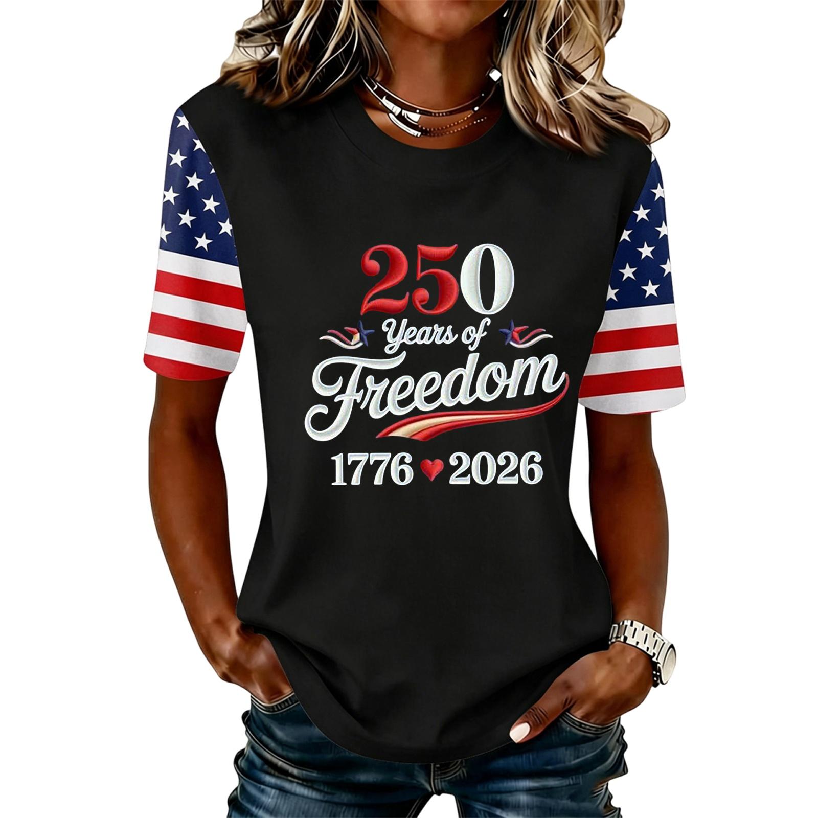 

Women s Casual And Fashionable Short-sleeved Printed T-shirt Top L чёрный
