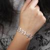 Adjustable Silver Bangle Jewelry Eight Note Hand Chain Beautiful Music Note Bracelet  Hipster