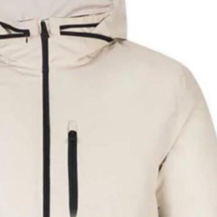 Under Armour Solid Zip Hooded Down Jacket Men Outerwear Off-White 1328241-342