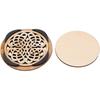 Wooden Guitar Soundhole Sound Hole Cover Guitar Block Protector Cover Made of Wood and Sponge for Acoustic Classic Guitar 41 Inch(Happiness knot)