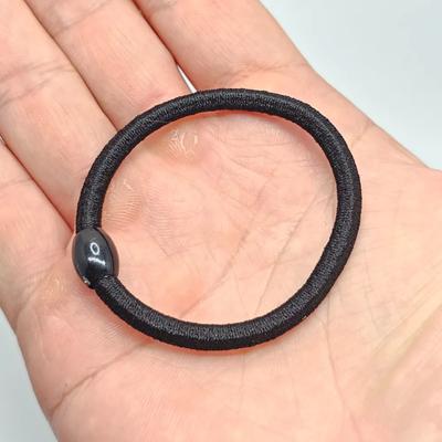 Black Hair Tie, Cubic Elastic Band 5P