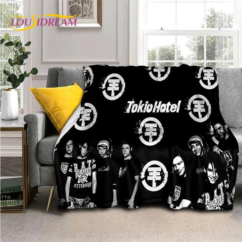 Rock Band Tokio Hotel Bill Kaulitz Soft Flannel Blanket for Bed Bedroom Sofa Picnic,Throw Blanket for Cover Outdoor Leisure Gift