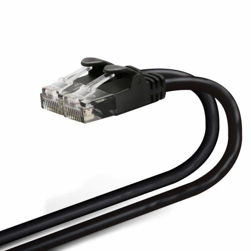 Elecom LAN Cable CAT6 3m Nail Break Prevention Connector Soft Black LD-GPY/BK3