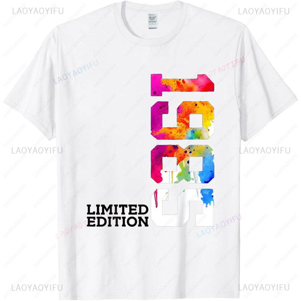 40 YEARS 40TH BIRTHDAY LIMITED EDITION 1985 Men T Shirt Vintag Soft Stretched Slightly Breathable Streetwear Graphic Tops