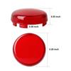 Motorcycle Bullet Turn Signal Light Lens Cover Red Smoke Clear ABS Plastic Indicator Blinker Shell Case Replacement for Harley Sportster Dyna Softail